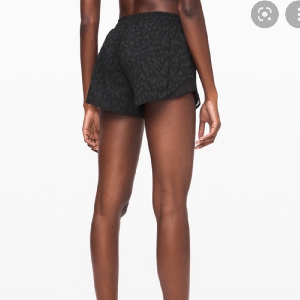 Black Cheetah Lululemon Hotty Hot Shorts